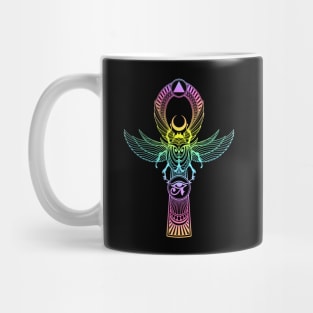 Egyptian Ankh with Scarab Mug